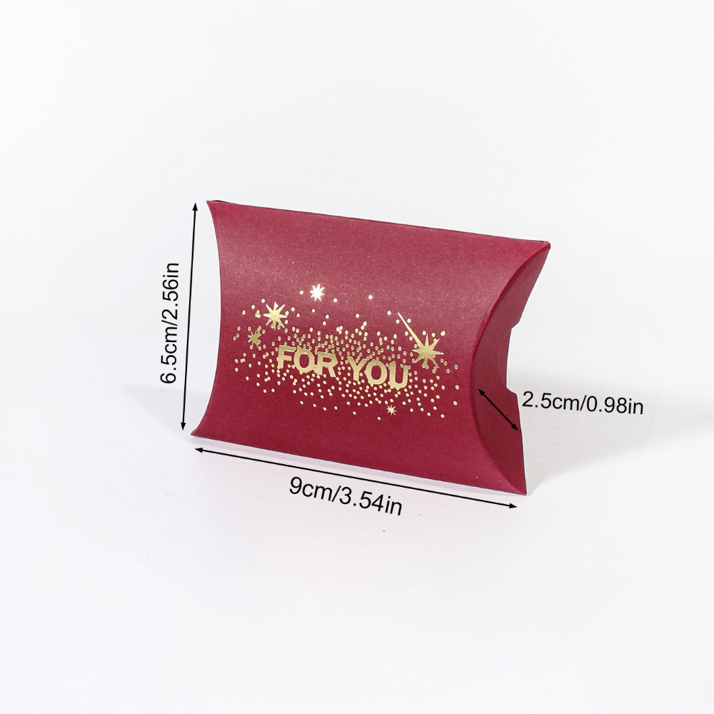10pcs for You Pillow Gift Boxes with Golden Foil Star